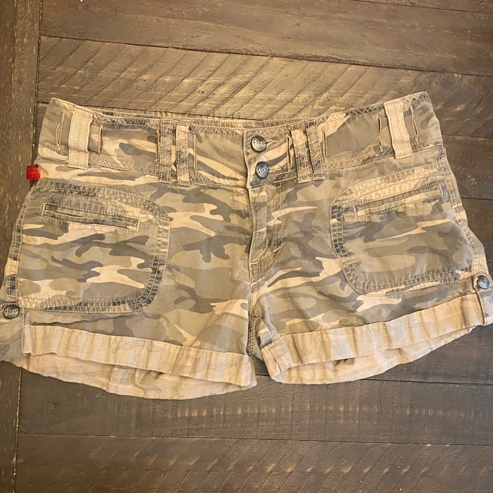 Fire Jeans CAMO SHORTS Womens Juniors